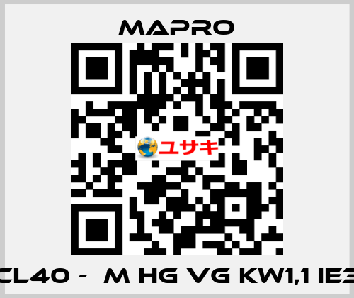 CL40 -  M HG VG kW1,1 IE3 Mapro