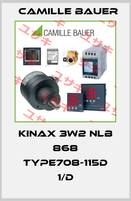 KINAX 3W2 NLB 868 TYPE708-115D 1/D Camille Bauer
