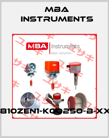 MBA810ZEN1-K00250-B-XXXXX MBA Instruments