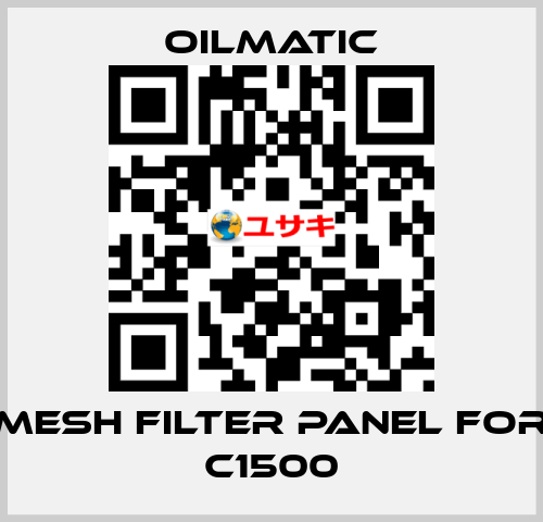 mesh filter panel for C1500 OILMATIC