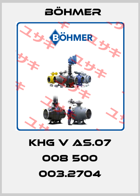 KHG V AS.07 008 500 003.2704 Böhmer