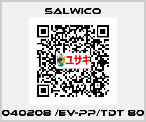 040208 /EV-PP/TDT 80 Salwico