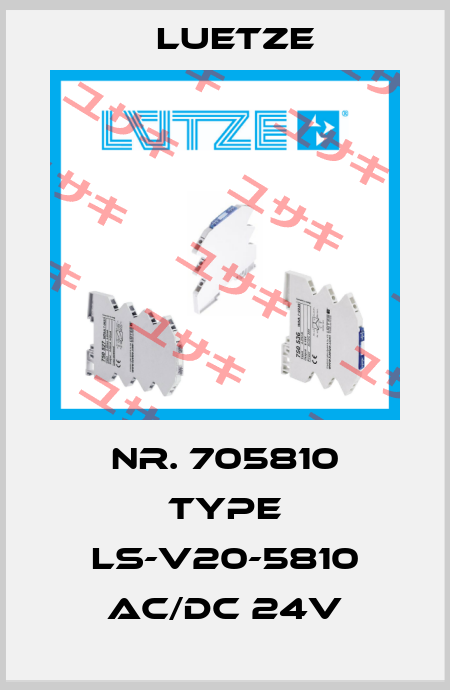 Nr. 705810 Type LS-V20-5810 AC/DC 24V Luetze
