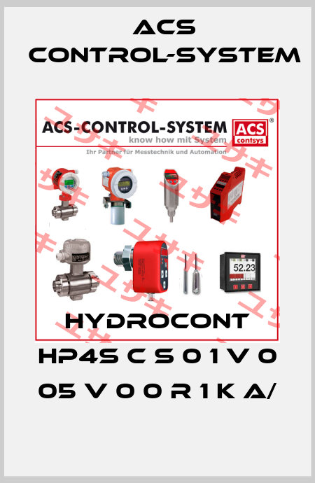 Hydrocont HP4S C S 0 1 V 0 05 V 0 0 R 1 K A/ Acs Control-System