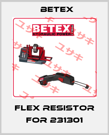 flex resistor for 231301 BETEX