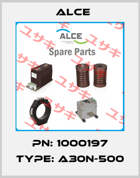 PN: 1000197 Type: A30N-500 Alce
