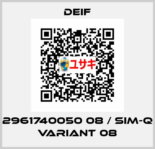 2961740050 08 / SIM-Q Variant 08 Deif