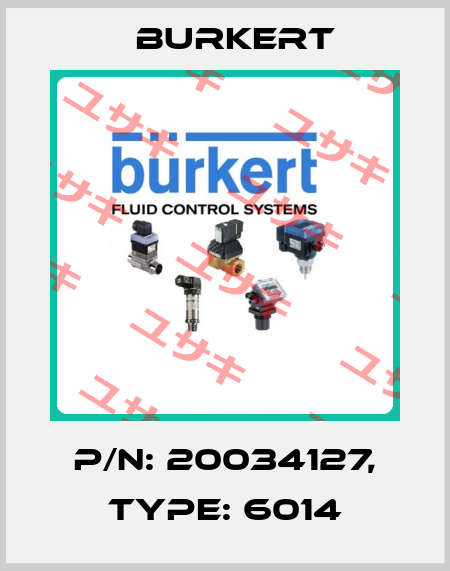 P/N: 20034127, Type: 6014 Burkert
