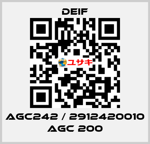 AGC242 / 2912420010 AGC 200 Deif