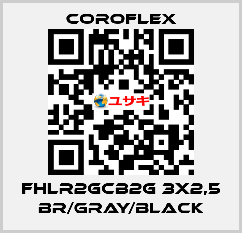 FHLR2GCB2G 3x2,5 Br/Gray/Black COROFLEX