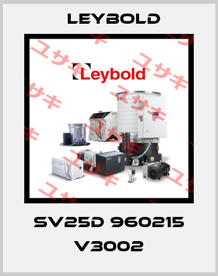 SV25D 960215 V3002 Leybold