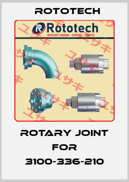 Rotary Joint for 3100-336-210 Rototech