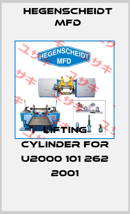 lifting cylinder for U2000 101 262 2001 Hegenscheidt MFD