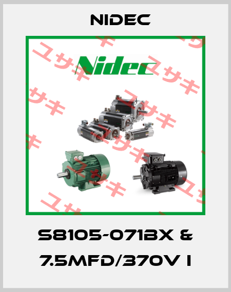 S8105-071BX & 7.5MFD/370V i Nidec