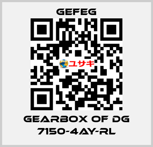 gearbox of Dg 7150-4AY-RL Gefeg