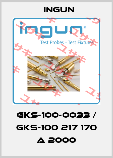GKS-100-0033 / GKS-100 217 170 A 2000 Ingun