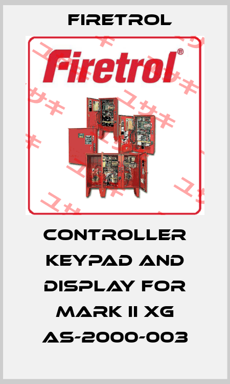 Controller Keypad and Display for Mark II XG AS-2000-003 Firetrol