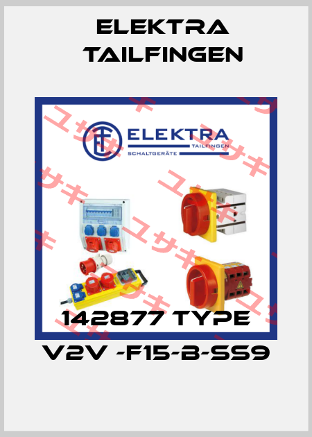 142877 type V2V -F15-B-SS9 Elektra Tailfingen