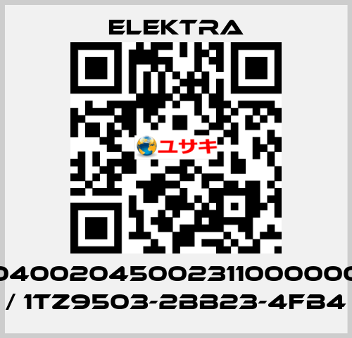 04002045002311000000 / 1TZ9503-2BB23-4FB4 ELEKTRA