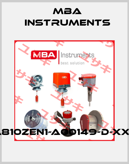 MBA810ZEN1-A00149-D-XXXXX MBA Instruments
