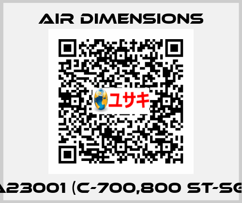 A23001 (C-700,800 ST-SG) Air Dimensions