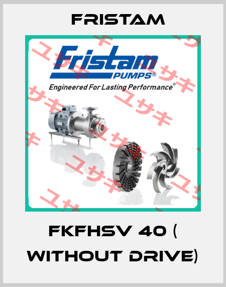 FKFHSV 40 ( without drive) Fristam