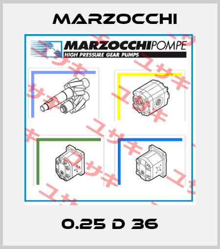 0.25 D 36 Marzocchi