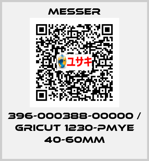 396-000388-00000 / GRICUT 1230-PMYE 40-60MM Messer