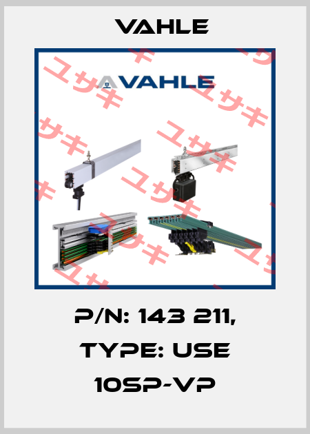 P/n: 143 211, Type: USE 10SP-VP Vahle
