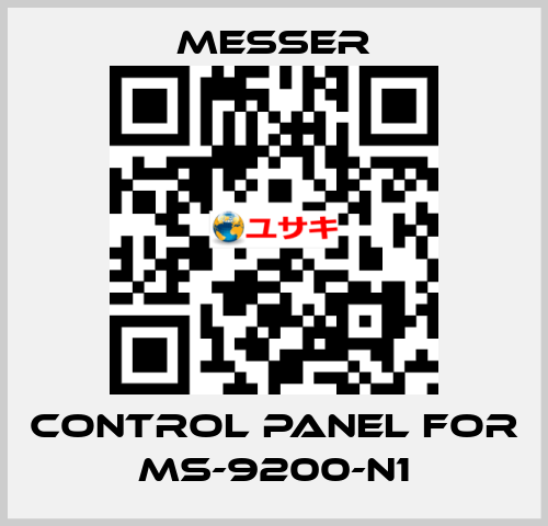 control Panel for Ms-9200-N1 Messer