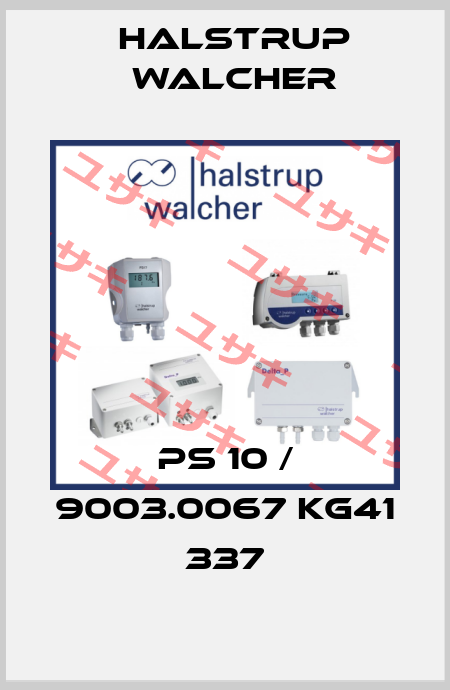 PS 10 / 9003.0067 KG41 337 Halstrup Walcher