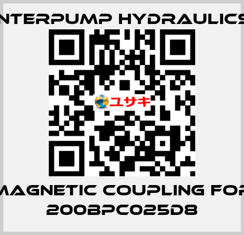 magnetic coupling for 200BPC025D8 Interpump hydraulics