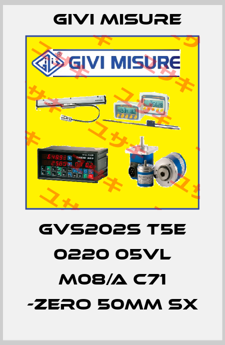 GVS202S T5E 0220 05VL M08/A C71 -ZERO 50mm Sx Givi Misure