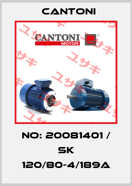 No: 20081401 / SK 120/80-4/189A Cantoni