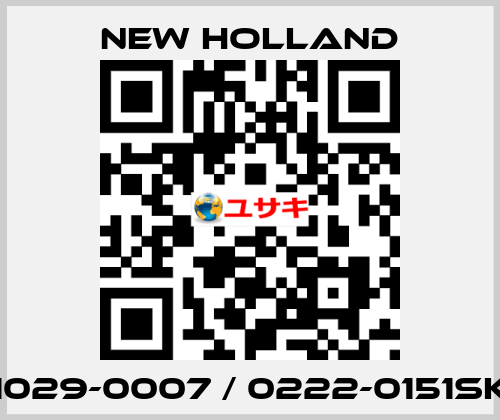 1029-0007 / 0222-0151SK New Holland