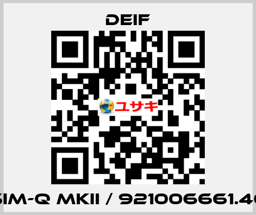 SIM-Q MKII / 921006661.40 Deif