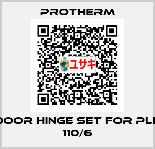 Door hinge set for PLF 110/6 PROTHERM