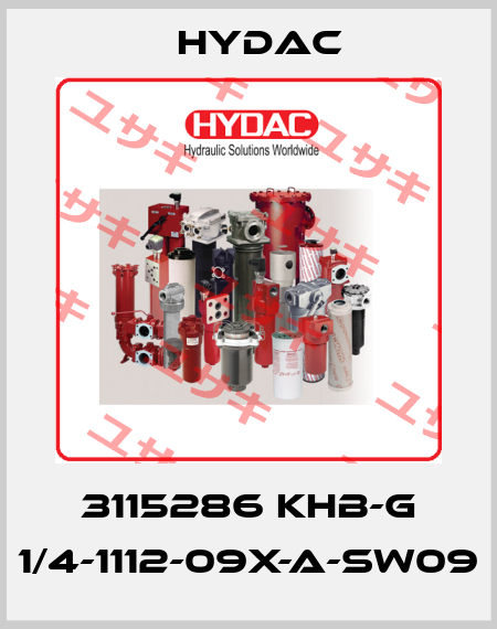 3115286 KHB-G 1/4-1112-09X-A-SW09 Hydac
