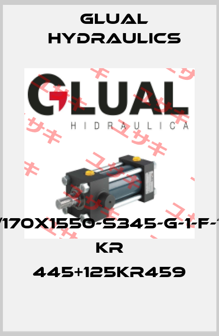 KR-125/170X1550-S345-G-1-F-1-10+125 KR 445+125KR459 Glual Hydraulics