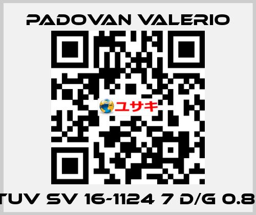 TUV SV 16-1124 7 D/G 0.81 PADOVAN VALERIO