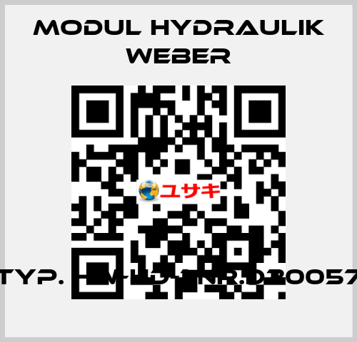 Typ. HW-HD-1 Nr.D30057 MODUL HYDRAULIK WEBER