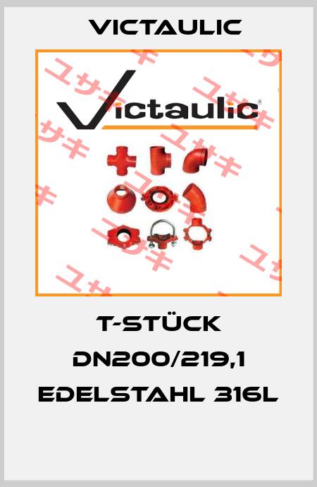 T-Stück DN200/219,1 Edelstahl 316L  Victaulic