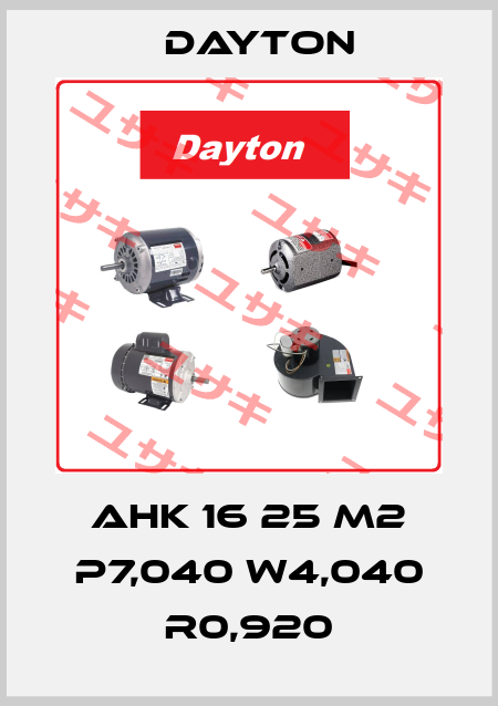 AHK16 S25 P7,04W4,04R0.92M2X DAYTON