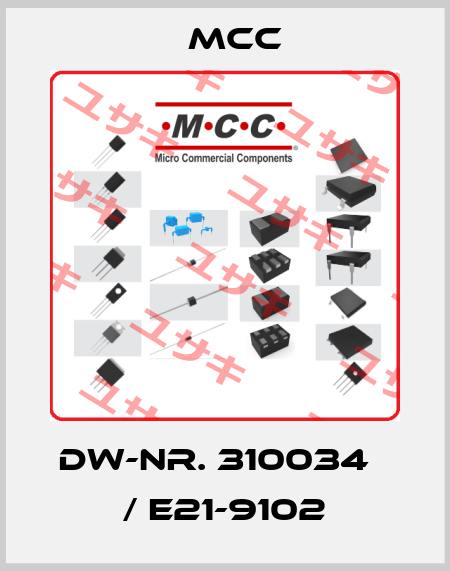 DW-Nr. 310034   / E21-9102 Mcc