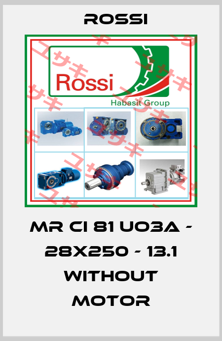MR CI 81 UO3A - 28x250 - 13.1 without motor Rossi