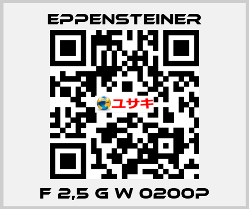 F 2,5 G W 0200P Eppensteiner