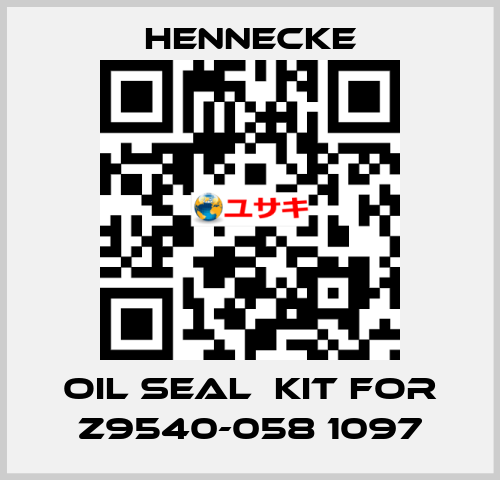 oil seal  kit for Z9540-058 1097 Hennecke