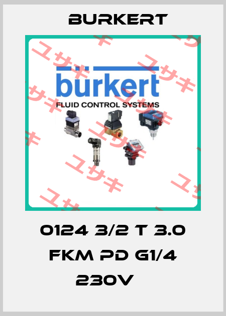 0124 3/2 T 3.0 FKM PD G1/4 230V    Burkert