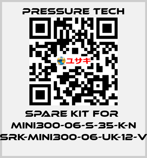 Spare kit for  MINI300-06-S-35-K-N (SRK-MINI300-06-UK-12-V) Pressure Tech