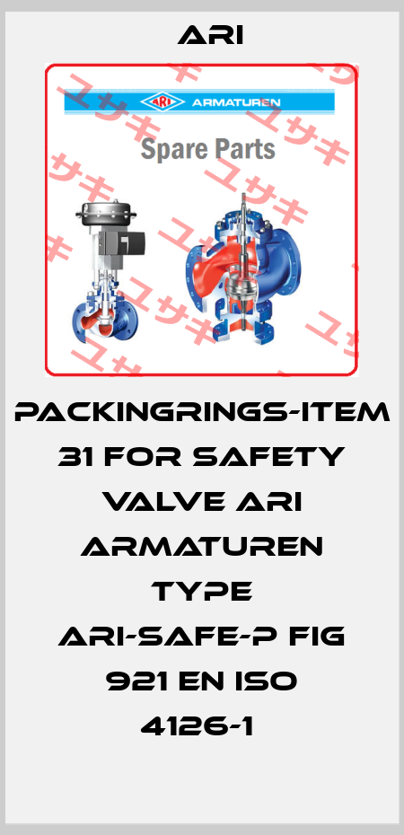 Packingrings-item 31 for safety valve ARI ARMATUREN type ARI-SAFE-P fig 921 EN ISO 4126-1  ARI